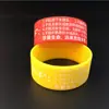 Educación de seguridad para primaria y secundaria pulsera de autoadvertencia prevención de ahogamientos en vacaciones seis No pulsera versión ancha pulsera de silicona