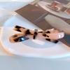 Horquilla Francesa Clásica de Lazo Ácido Acético Clip para Flequillo Lateral de Chica Fresca Horquilla de Lazo Hueco Cruzado