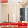 Quarto doméstico moderno luxo leve porta de cima novo chinês imitação grão de madeira grande capacidade guarda-roupa de liga de alumínio fábrica de origem
