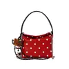 Bolsas de Moda Estilo Coreano Serie de Lunares para Mujer Bolso Cruzado Versátil de Nicho Bolso Pequeño para el Día a Día, Viaje, Hombro Único, de Mano