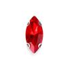 5 * 10mm ojo de caballo cristal rojo diamante oreja garra de pinza en forma de D agujero cuádruple hilo para abalorios costura a mano con abalorios Rhinestone