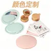 Espejo de Maquillaje Plegable Portátil, Espejo de Retoque de Doble Cara con Caja de Almacenamiento, Espejo Mini con Logo Personalizable