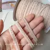 Renda de Orelha de Madeira 6mm Pequeno Pano Acessórios para Roupas de Boneca bjd ob11 Renda Franzida Elástica Babado Renda Elástica