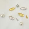 Hebilla de plata de ley S925 con forma de palo, hebilla de perla, hebilla de pulsera de cuentas DIY, hebilla de conexión para collar, hebilla de cierre, accesorios de joyería
