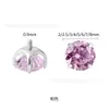 Aretes de Titanio G23 Chapados en Platino para Hélice Auricular Aretes de Titanio Chapados al Vacío en Oro Blanco Joyería para Piercing Corporal con Zirconia 5A