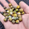 Cuentas Redondas de Ágata de Imitación Antigua, Cuentas Sueltas de Jade, Calcedonia Amarilla y Azul 10mm Pulsera Joyería Accesorios Cuentas al por Mayor