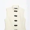 Top de tirantes ajustado con nudo decorativo, de moda, superventas de influencers de moda europea y americana transfronteriza