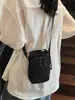 Bolsa Mini Celular Casual com Cordão e Bolso 2025 Nova Textura Leve Bolso com Múltiplas Abas Bolsa de Ombro para Calça para Mulheres