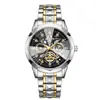 Fábrica de Origen Aishis Reloj de Hombre Hueco Reloj de Cuarzo Totalmente Automático Reloj de Hombre Impermeable de Moda con Calendario