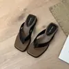 Nuevas Chanclas de Cuña Estilo Francés con Punta Cuadrada y Estampado de Leopardo para Mujer, Sandalias de Verano para Playa, Vacaciones y Viajes