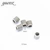 Cuentas de aleación de plata antiguas de YuenZ, pulsera de bricolaje, material de cuentas, hilo, agujero grande, accesorios de cuentas, 8 * 7 MM R26