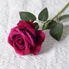 Rosa de simulación, rosa grande de franela, para San Valentín, decoración para el hogar, boda, flor falsa, flor de seda artificial, rosa