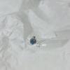 Pendientes de tornillo giratorio con forma de uña de gusano de oreja azul súper llamativos con forma de mariposa de amor y hueso de oreja de alta sensibilidad