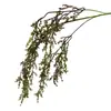 Flores artificiales con espigas de arroz colgantes y frutos de mijo, nuevo modelo de goma blanda, para arreglos florales de pared, decoración de bodas, decoración del hogar, transfronterizo