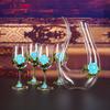 Vendas Diretas da Fábrica Taça de Vinho Tinto Esmaltada Peônia Estilo Europeu Cristal Taça de Vinho Taça de Vinho Sem Chumbo Taça de Champanhe