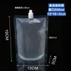 Bolsa Transparente Desechable con Boquilla, Bolsa de Pie Resistente a Altas Temperaturas para Bebidas de Jugo, Bolsa de Empaque, Bolsa para Medicina Tradicional China, Bolsa de Empaque Portátil