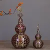 Adorno de Calabaza Bendición Oficial del Cielo de Latón Macizo, Calabaza Hueca Abierta para Atraer Riqueza y Prosperidad, Artesanía de Calabaza para Inauguración de Casa