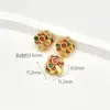 Cuentas de Oro Antiguo Mate y Oro Mate con Doble Cara de Alta Retención de Color, Separadores con Caracteres Atractores de Fortuna, Dijes para Pulseras, Accesorios de Joyería