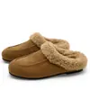 Pantuflas de Felpa Cálida para la Cabeza 2026 para Mujer, Zapatos Perezosos para Exteriores, Medias Zapatillas sin Cordones, Cómodas Antideslizantes de Piel