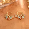 Pendientes de Borla de Trébol de Cuatro Hojas Coloridos, de Alta Gama, Elegantes y Personalizados, Pendientes Dopamina, Pendientes de Corazón con Diseño de Nicho para Mujer