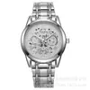 Comercio Exterior Transfronterizo de Moda de Alta Gama Lujo Ligero Versátil Automático Completo Cuarzo Luminoso Resistente al Agua Esqueleto Romano Reloj para Hombre