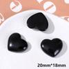 Pendientes de resina con forma de macarrón brillante de 20 mm, con forma de corazón, con forma de corazón, para el pelo, con parche para carcasa de teléfono móvil, joyería DIY, accesorios femeninos