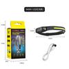 Linterna frontal con sensor de silicona para exteriores Batería de litio Recargable Lámpara minera Montada en la cabeza Duración de batería ultralarga Luz fuerte Linterna frontal con sensor recargable