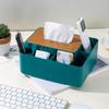 Nueva caja de papel con tapa de madera, caja de pañuelos para sala de estar doméstica, caja de papel de escritorio multifuncional para mesa de centro, caja de almacenamiento para control remoto