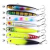 Luya pencil flutuante micro-word cachorro isca 8.6g isca artificial de longa distância pesca em água doce mariscação trolling isca dura atacado