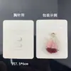 Estilo Coreano Blanco Sencillo Pasador Tarjeta de Papel Empaque DIY Accesorios para el Cabello Accesorios Cartón para Pasadores Cuerda para el Cabello Tarjeta para Pendientes
