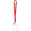 Lanyard de cor sólida para venda quente transfronteiriça, poliéster, fivela destacável, porta-cartão de identificação para navio de cruzeiro, escritório