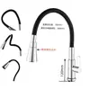 Grifo de Cocina Lavabo para Verduras Monomando Frío Antisalpicaduras Lavadero Fregadero Giratorio Extensible Telescópico Lavabo para Verduras Grifo Frío