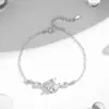 Pulsera de Estrella del Principito Pulsera Sencilla de Alta Gama con Piedra Lunar y Flor Pulsera de Dibujos Animados de Moda Versátil Creativa