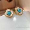 2024 Trendy Original Vintage Niche Blue Beaded Necklace High-end Stacked Wearing Necklace Fashionable Clavícula Corrente 2834