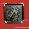Novo Ornamento de Mesa de Ouro Puro 999 Zodíaco Pintura de Bronze Raspada Porta-Retrato Ornamento Presente Empresarial Pode ser Enviado por Dropshipping