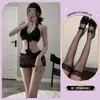 Ropa interior de interés emocional y sensual, encaje que no necesita quitarse, ropa interior de interés sensual para mujer joven, coqueta sexual, caliente y tentadora, body ajustado de una pieza