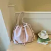 Shuai Mi Home Bolso Cubo de Moda Coreana con Cordón Simple 2026 Nuevo Nicho de Moda de Alto Valor Bolso de Hombro