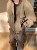 Jaqueta de Outerwear Estilo Retro Americano para Homens e Mulheres Primavera Outono Inverno Curta Antiga Solta cleanfit Jaqueta Fashion