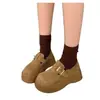 Zapatos populares para mujer 2026 otoño nuevo moda vintage pequeños de suela gruesa casual zapatos Birkenstock plataforma zapatos para mujer