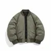 Chaqueta de Invierno para Hombre con Cuello de Baseball Transfronteriza Moda Casual Protección contra el Frío Engrosada Cálida Holgada Tendencia Marca Holgada Casual Versátil