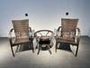 Mesa y Sillas de Comedor de Ratán Combinación Mesa y Sillas de Exterior Mesa y Sillas para Patio Jardín Negociación Mesa y Sillas para Piscina Playa Mesa y Sillas de Comedor de Ocio