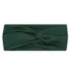 Diadema elástica cruzada de una sola capa europea y americana, unisex, adecuada para yoga y deportes, absorbente de sudor, elegante y versátil