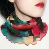 Bufanda de mujer suéter fino velo protector solar nuevo bufanda pequeña cuello protección del cuello otoño e invierno máscara bufanda de mujer