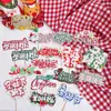 Oferta Especial Decoração de Bolo Feliz Natal Inserção para Bolo de Natal Decoração de Bolo de Natal Feliz Natal Inserção para Bolo de Natal