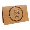 Tarjeta de Agradecimiento de Papel Kraft de Arte Retro Nostálgico Tarjeta de Agradecimiento Impresión Plegable Tarjeta de Agradecimiento con Sobre