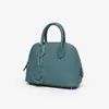 Couro Bovino de Primeira Camada do Togo ~ Mini Bolsa Concha Bolide Couro Genuíno Bolsa de Boliche Ombro Transversal Bolsa de Mão Versátil