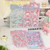 Pegatinas de Estampado en Frío para Mascotas Sanrio Pegatinas Creativas de Kuromi para Diario Pegatinas para Funda de Teléfono Móvil de Estudiante Material de Bricolaje Pegatinas para Diario