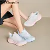 Zapatillas versátiles y cómodas de suela gruesa y color degradado, zapatos casuales de rebaja elegantes y a la moda, zapatos de malla simple transpirables para mujer