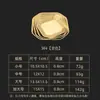 Aço Inoxidável 304 Prato Coreano Octogonal Prato de Lanche Octogonal Prato Criativo de Lanche Prato de Kimchi Prato de Molho Dourado