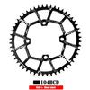 Plato de dientes positivos y negativos MOTUSV para bicicleta de montaña 104BCD velocidad única 40T42T44T46T48T50T52T plato de dientes